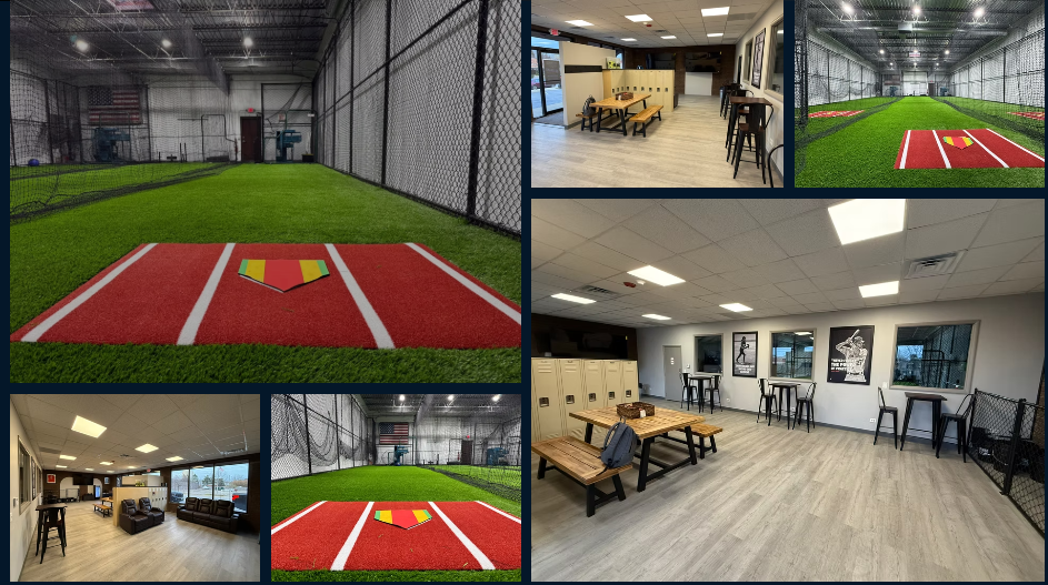 Inside Ultimate Batting Cages facility